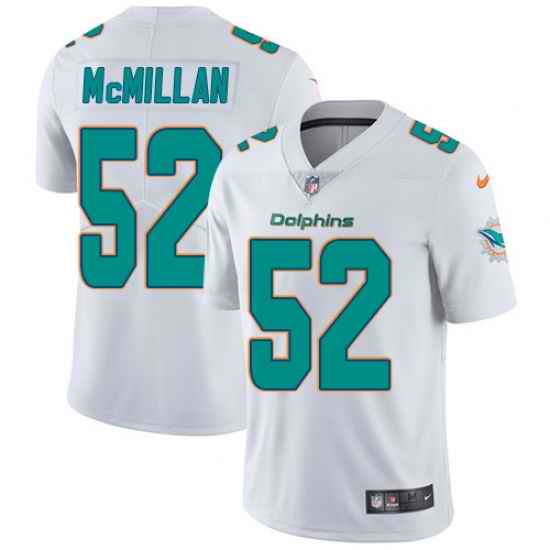 Nike Dolphins #52 Raekwon McMillan White Mens Stitched NFL Vapor Untouchable Limited Jersey